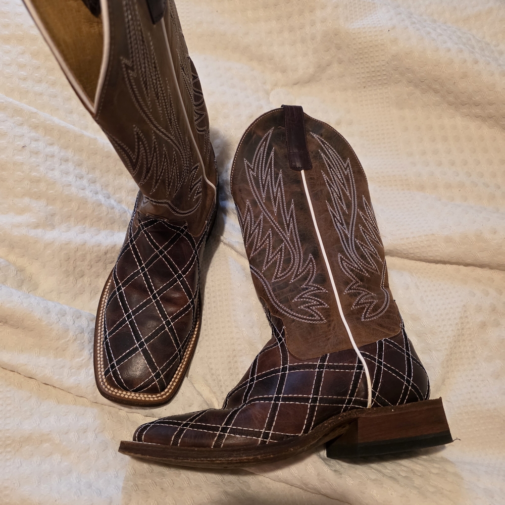 Macie Bean Brown and White Boots